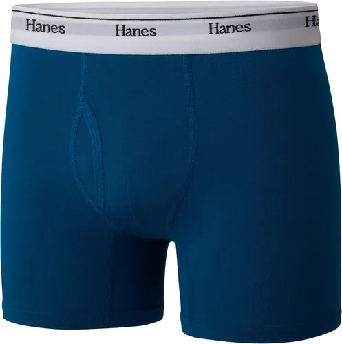 Vista 2 de Hanes Big Originals - Ropa interior tipo bóxer de algodón elástico, paquete de 5