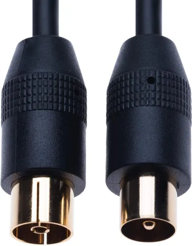 Vista 2 de Keple Cable coaxial RF Cable TV Cable aéreo Cable 6.6 ft Enchufe coaxial macho a hembra Extensión de enchufe de antena para Freeview, Xfinity, AT&T
