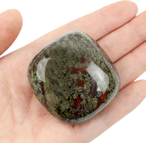 Vista 10 de YATOJUZI 1 piedra de obsidiana negra de 1.6 a 2 pulgadas, cristales naturales y piedras curativas de palmera de cristal, piedras preciosas
