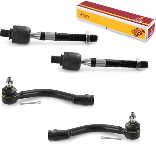 Vista 28 de Metrix Premium Chassis Parts - Kit de 4 piezas de extremos de barra de acoplamiento frontal exterior e interior compatible con Nissan Pathfinder