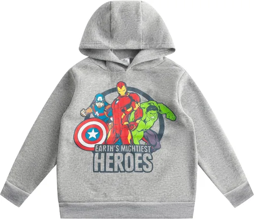 Vista 5 de Marvel Avengers Iron Man, Hulk and Captain America - Paquete de 2 sudaderas con capucha para niños pequeños y niños pequeños