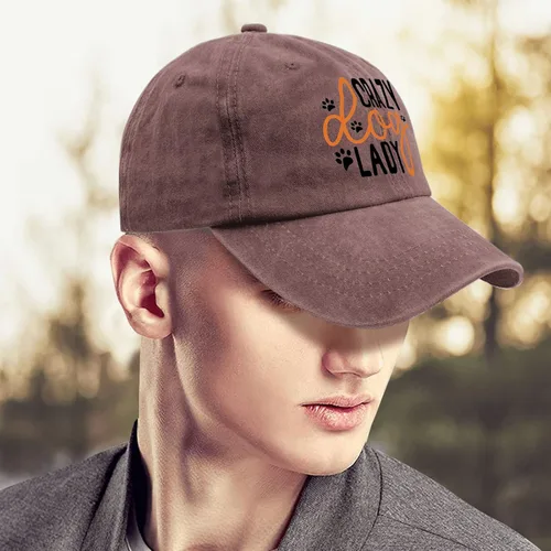 Vista 4 de Sombrero Crazy God Lady Gorra de béisbol, sombrero vintage para hombre
