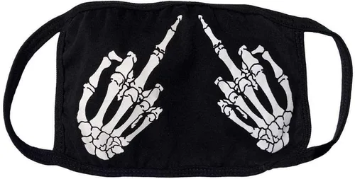 Vista 2 de kreepsville 666 Máscara facial de moda para disfraz y tocador