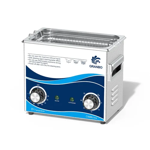 Vista 9 de Granbo Limpiador ultrasónico 800ML Limpiador ultrasónico de joyería 40 kHz con temporizador de perilla, limpiador sónico de acero inoxidable 304