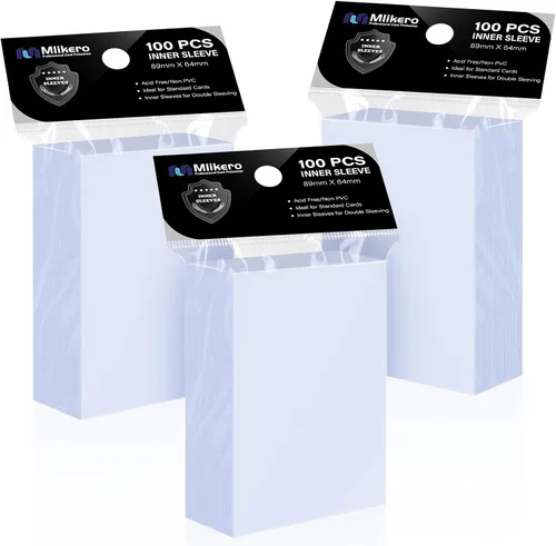 Vista 17 de Mlikero 1000 fundas para tarjetas, fundas para tarjetas de béisbol para tarjetas estándar, 10 colores fundas para tarjetas intercambiables aptas