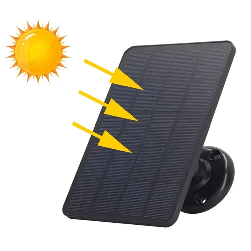 Vista 5 de Kit de panel solar de 10 W con cargador micro USB cargador solar portátil de alta eficiencia para acampar al aire libre RV energía de emergencia