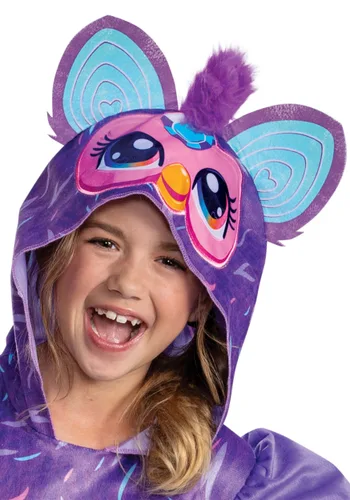 Vista 3 de Vestido de Disfraz Furby Morado para Niña Multicolor