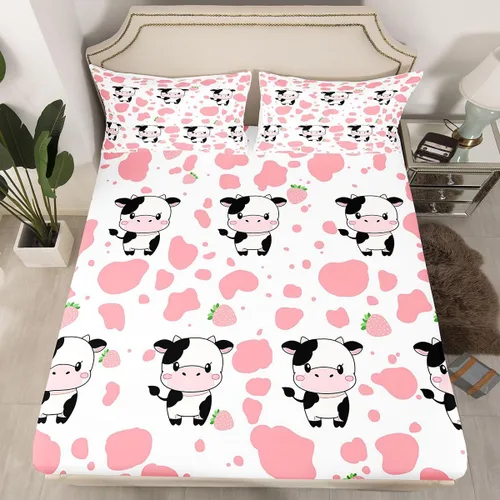 Vista 31 de Ropa de cama de 2 piezas, estilo rústico de granja, juego de ropa de cama para adolescentes y adultos, sábanas bajeras, ropa de cama ajustable
