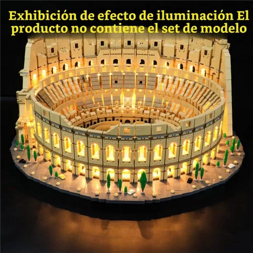 Vista 4 de GEAMENT Kit de luz LED compatible con Lego Colosseum - Juego de iluminación para modelo de construcción Creator 10276 (juego de modelos no incluidos)