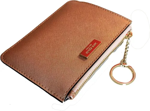 Vista 5 de Kate Spade New York Laurel Way Bitsy - Estuche para tarjetas con llavero color oro rosa, Oro rosado