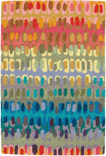 Vista 15 de Dash & Albert Paint Chip Hand Micro Hooked Wool Rug, 2' X 3', Bark Abstract