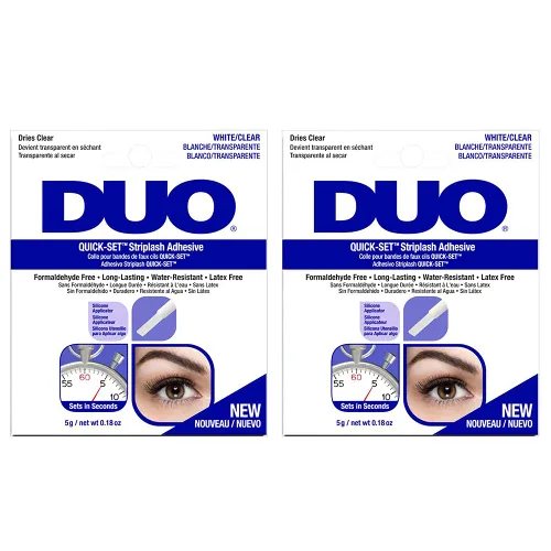 Vista 7 de Duo - Adhesivo para tiras de pestañas postizas Quick-Set que se seca en color transparente, 0.18 onzas, 1 paquete