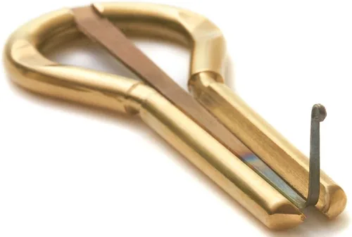 Vista 5 de Jew's Harp de MUARO P.Potkin en estuche de madera de chamán (instrumento musical de boca)