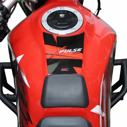 Vista 2 de GP Kompozit Almohadilla de tanque verde compatible con Hero Xpulse 200 2020-2023