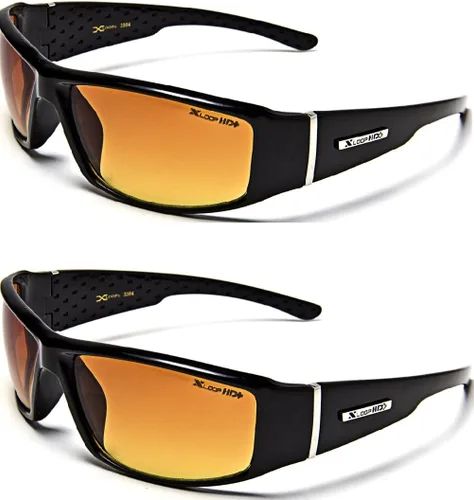 Vista 3 de X LOOP Gafas de conducción antirreflejos HD, paquete de 2 Marrón