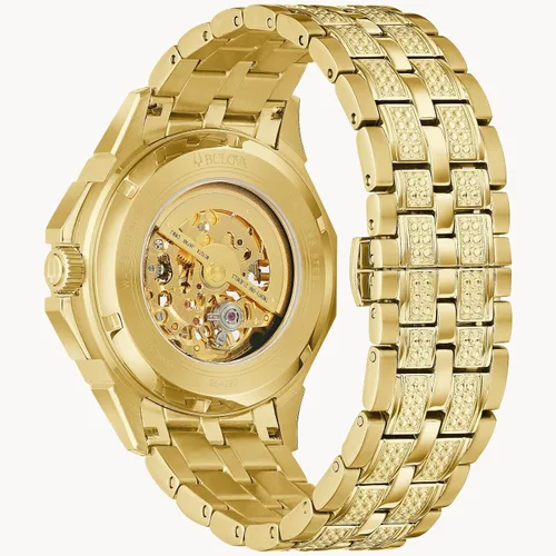 Vista 3 de Bulova Reloj automático Octava para hombre, Oro, Reloj automático