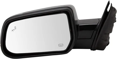 Vista 137 de TRQ Espejo plegable con calefacción eléctrica del lado del conductor con indicador de punto ciego pintura a juego negro liso compatible con Kia