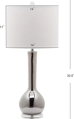 Vista 4 de Safavieh Mae lámpara de cerámica para mesa con cuello largo
