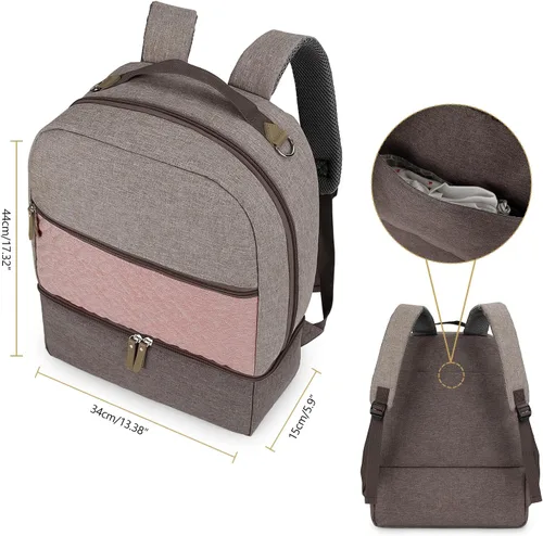 Vista 6 de Mochila para extractor de leche - Bolsa más fresca y resistente a la humedad para madre