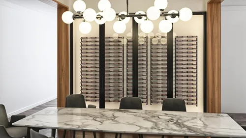 Vista 3 de VintageView Evolution Wine Wall 30" 2C (12 botellas) (negro mate)
