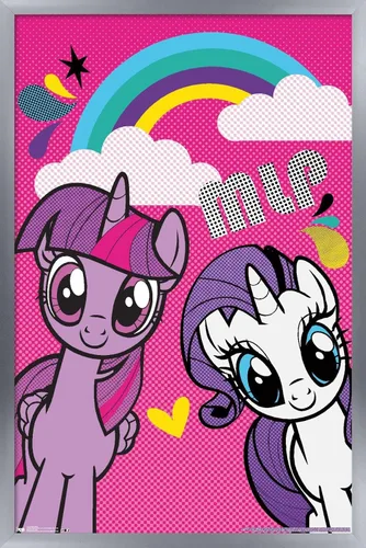 Vista 9 de Trends International Hasbro My Little Pony - Smile Wall Poster, 22.4L x 14.7W, Barnwood Framed Version