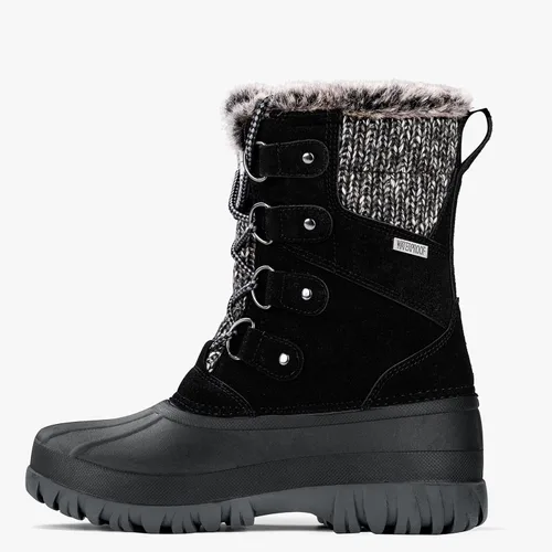 Vista 2 de FREE SOLDIER Botas de nieve impermeables con aislamiento térmico para clima frío para mujer