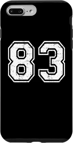 Vista 12 de 83 Number Eighty-Three Team Sports Grunge Varsity Matching Case for iPhone 16