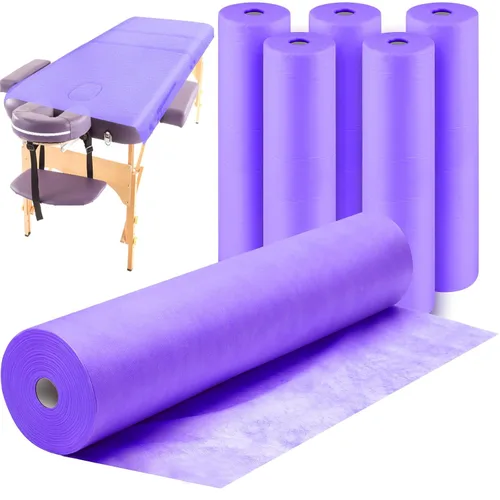 Vista 15 de Tudomro 1 rollo de sábanas desechables no tejidas cubiertas de papel para mesa de masaje, sábanas de masaje de tela no tejida, cubierta de cama