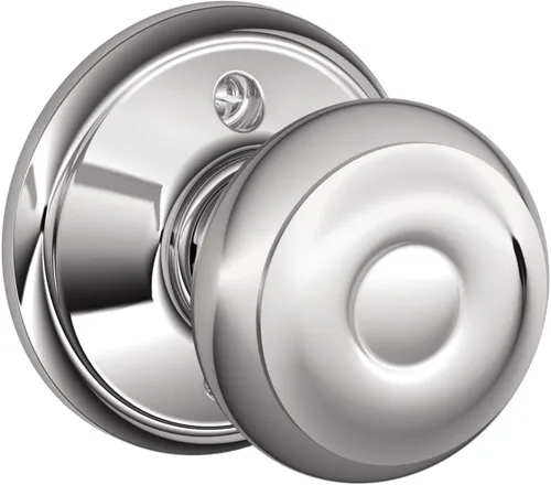Vista 44 de SCHLAGE F10 GEO 716 Pomo de Puerta Georgiano, Cerradura de Paso para Pasillo y Armario, Bronce Envejecido (Paquete de 4)