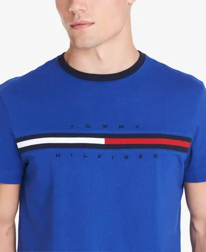 Vista 3 de Tommy Hilfiger - Camiseta de manga corta con estampado de rayas distintivas para hombre
