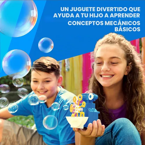 Vista 3 de 4M KidzRobotix - Robot de Burbujas - Construye un Robot de Máquina Automática de Burbujas, Inspira el Aprendizaje STEM, Aumenta la Creatividad