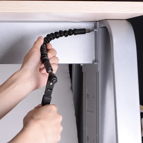 Vista 7 de uxcell Kit de extensión de broca flexible, juego de 24 puntas de destornillador de vástago hexagonal de 1/4 pulgadas, herramientas de mango con eje