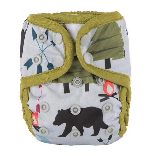 Vista 18 de Pañal para bebé recién nacido, 8lbs-10lbs (animal nativo americano)
