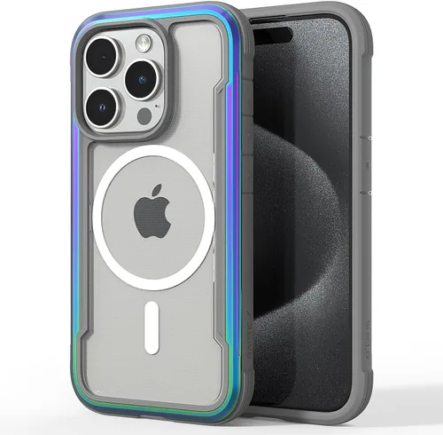 Vista 14 de RAPTIC Funda magnética Air para iPhone 15, funda protectora transparente a prueba de golpes, grado militar probada para caídas de 10 pies, funda