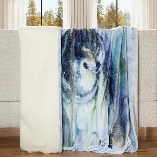 Vista 17 de Carstens, Inc. Dean Crouser - Manta de forro polar Sherpa de gran tamaño, 54 x 68 pulgadas, A Moment's Rest