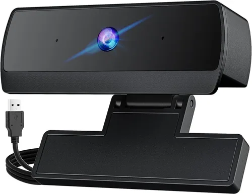 Vista 8 de Cámara web 2K para PC - Cámara de computadora 2K Ultra HD con enfoque automático PDAF, micrófono con cancelación de ruido AI, Plug & Play USB, FOV