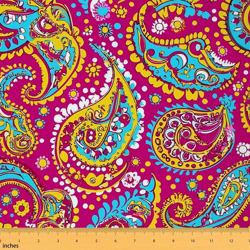 Vista 12 de Tela de camping feliz por The Yard, tela de tapicería de cámper para sillas, tela decorativa de coche de dibujos animados para exteriores, tela