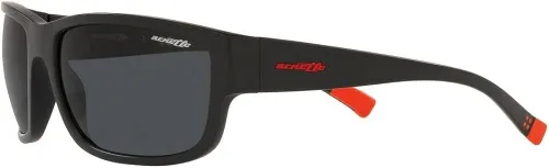 Vista 3 de Arnette AN4256 Bushwick Wrap - Gafas de sol para hombre, negro mategris oscuro, 2.441 in, Negro MateGris Oscuro