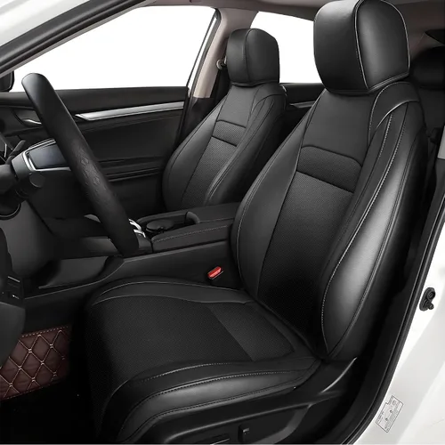 Vista 24 de Seat Covers for Mazda 3 2014 2015 2016 2017 2018 Custom Fit,Faux Leather Waterproof AirbagCompatible Car Seat Cover Full Set Black