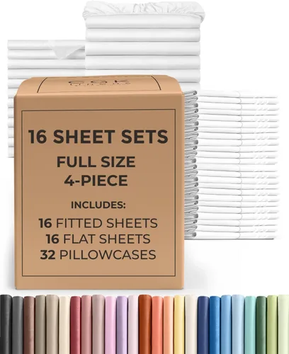 Vista 98 de Pack of 2, Twin Size 3 Piece Sheet Set - Breathable & Cooling - White