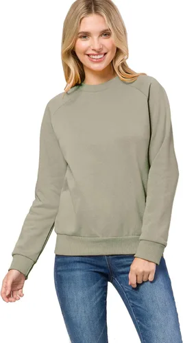 Vista 110 de MixMatchy Sudadera básica suave y cómoda de forro polar con cuello redondo para mujer