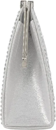 Vista 4 de Bolso de mano de metal con asa superior para mujer