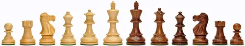 Vista 7 de WE Games Gran juego de ajedrez inglés tallado a mano con cajones, tamaño torneo, madera de alcanfor - 19 pulgadas.