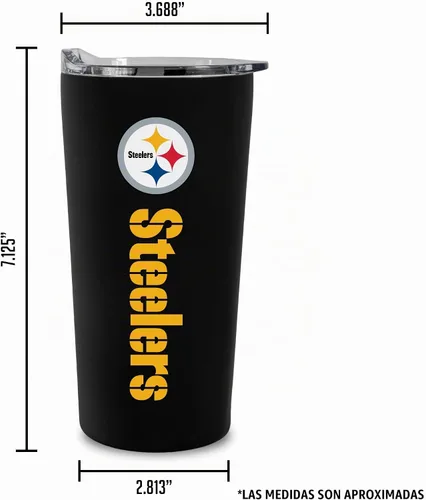 Vista 7 de Rico Industries Vaso de fútbol NFL suave al tacto, fácil agarre