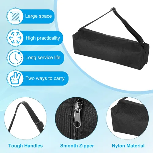Vista 3 de PATIKIL Funda para trípode, bolsa de transporte acolchada de nailon negro con asas, 13.8 in