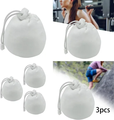Vista 4 de Generic 4 unids bolsa de tiza de gimnasio con cordón para deportes gimnasia Deadlifting