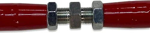 Vista 6 de Spohn TB-104R Barra de riel trasero ajustable con bujes de poliuretano para GM Trailblazer, Envoy, SSR, Bravada 2002-2009 (rojo)