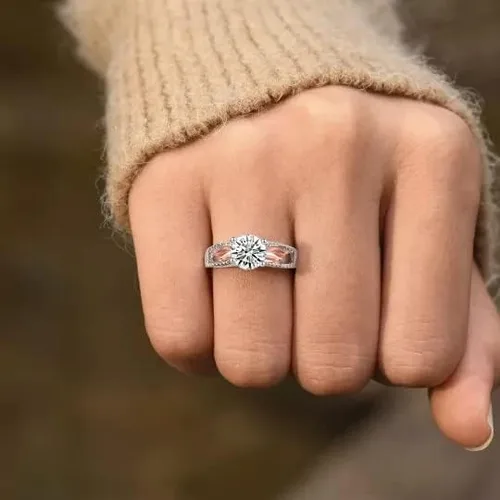 Vista 3 de to My Love, I'll Hold You in My Heart Personalized Circle Wings Memorial Ring, 925 Sterling Silver Fashion Angel Wing Ring, Trendy Delicate Ring