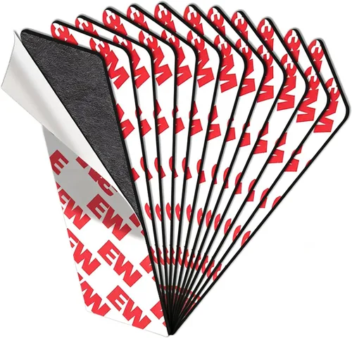 Vista 9 de Tiras Magnéticas Flexibles (2.54x7.62 cm / 75x25x2 mm) con Adhesivo 3M en la Parte Posterior – Fuertes Imanes de Nevera para DIY, Manualidades