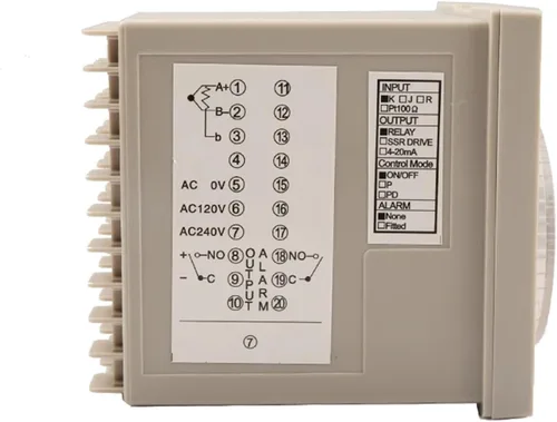 Vista 3 de SR-T901 Intelligent Temperature Controller for Food Oven Equipment 0-400 Degrees Celsius Thermostat SSR Output(SR-T901-SW)